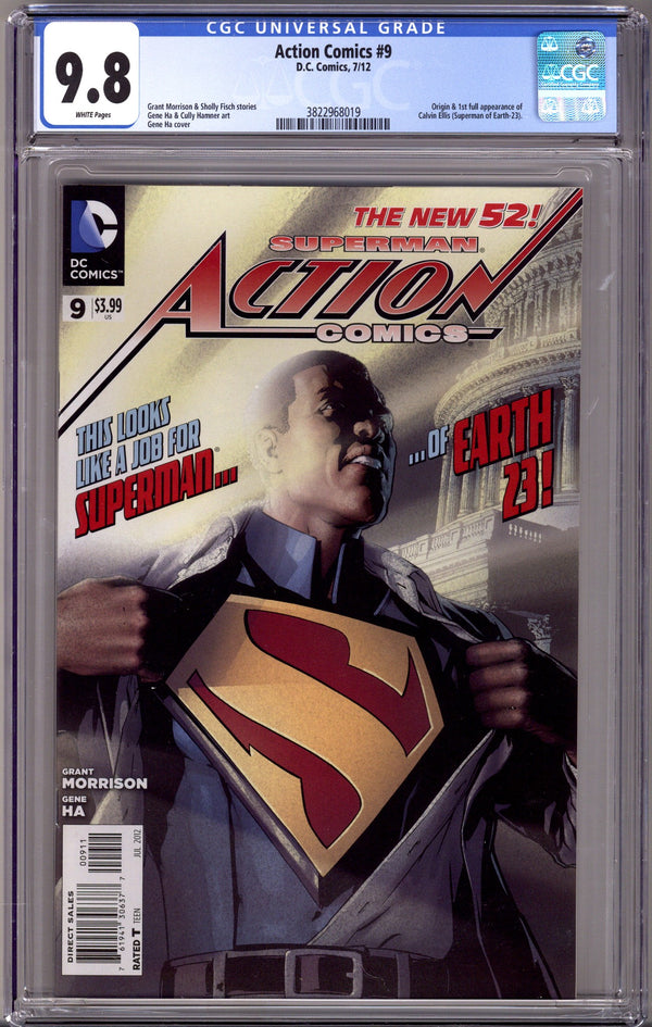 Action Comics Vol 2 9 CGC 9.8 (NM/M) (2012)