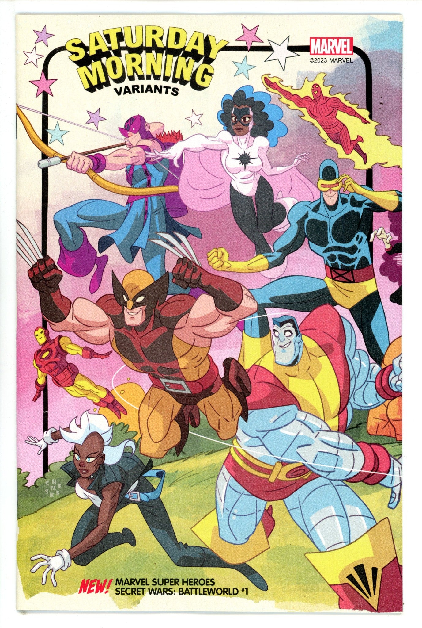 Marvel Super Heroes Secret Wars Battleworld 1 Galloway Saturday Morning Variant (2023)