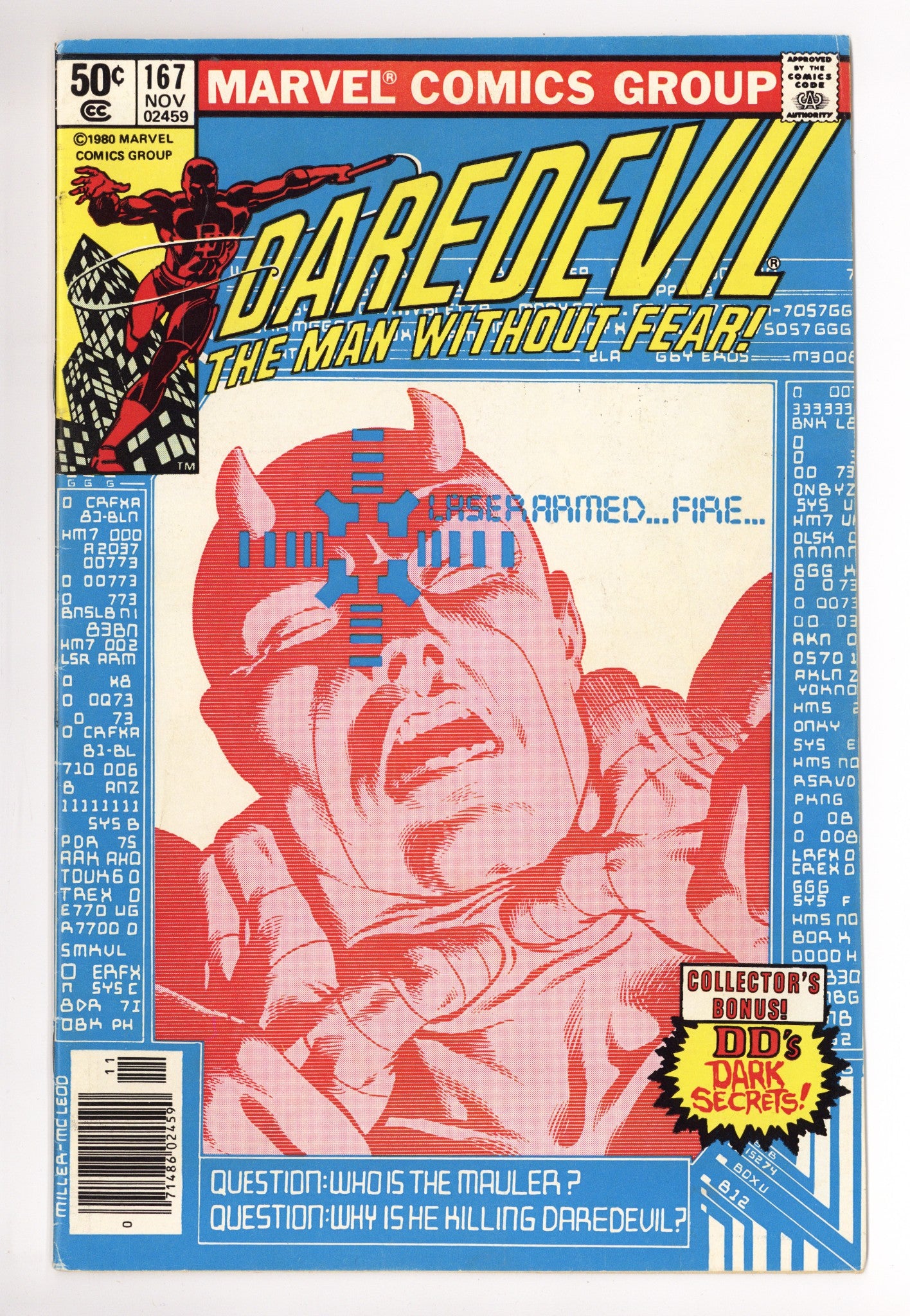 Daredevil Vol 1 167 Low Grade (1980) Newsstand 
