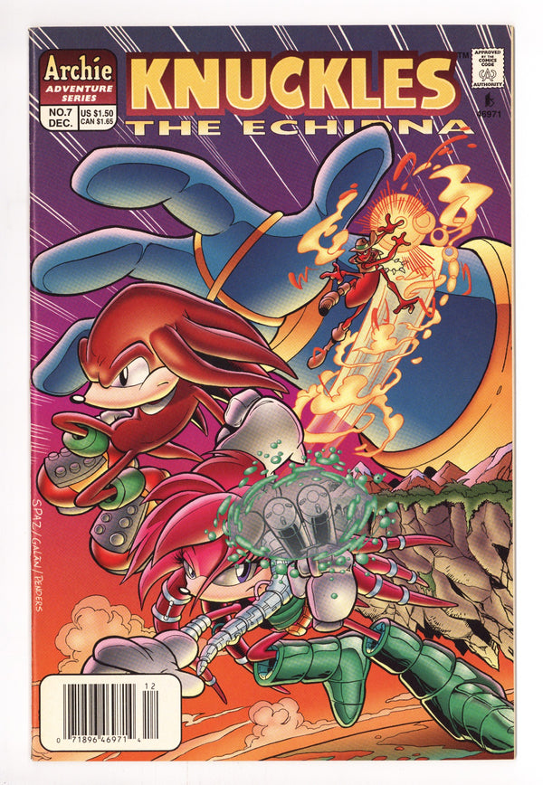 Knuckles the Echidna 7 VF- (7.5) (1997) Newsstand
