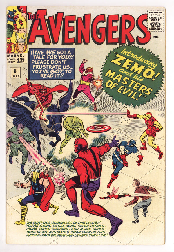 The Avengers Vol 1 6 FN- (5.5) (1964)