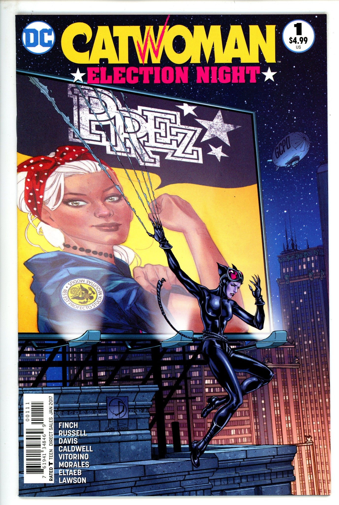 Catwoman Election Night 1 High Grade (2017) 