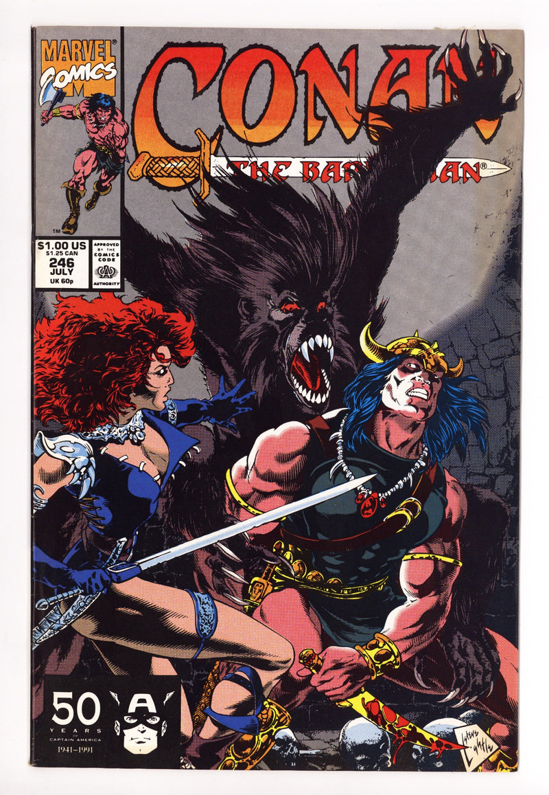 Conan the Barbarian Vol 1 246 Mid Grade (1991) 