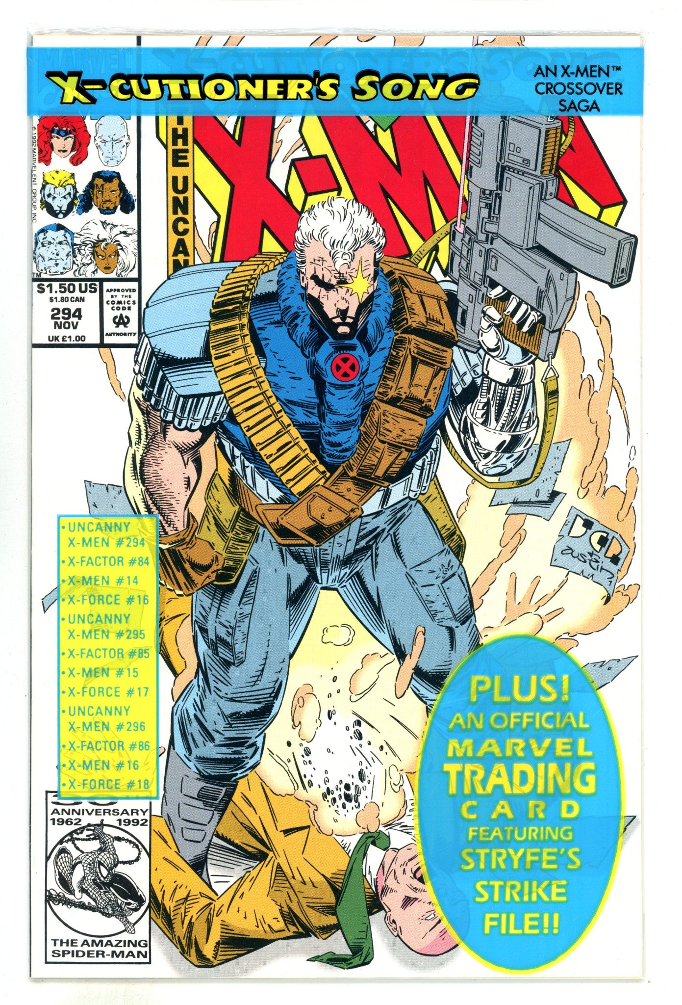 The Uncanny X-Men Vol 1 294  High Grade  (1992)  Sealed  