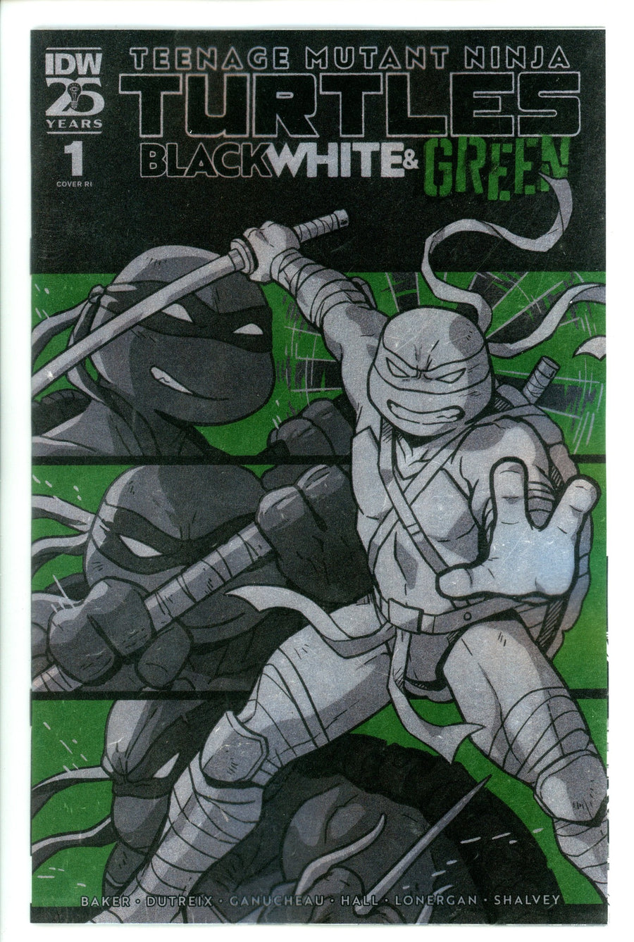 Teenage Mutant Ninja Turtles: Black White, And Green  1 Ganucheau  Foil Incentive Variant NM  (2024)