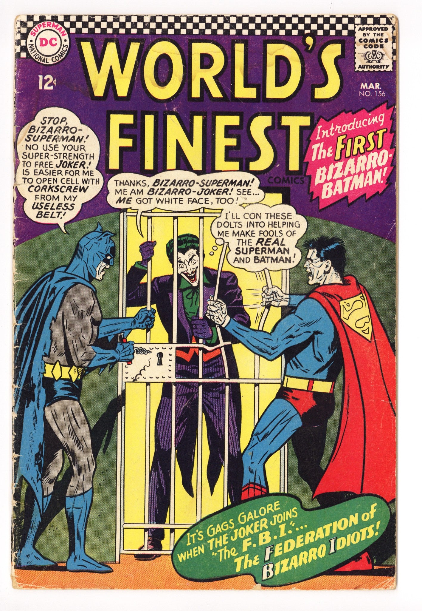 World's Finest Comics 156 GD/VG (3.0) (1966) 