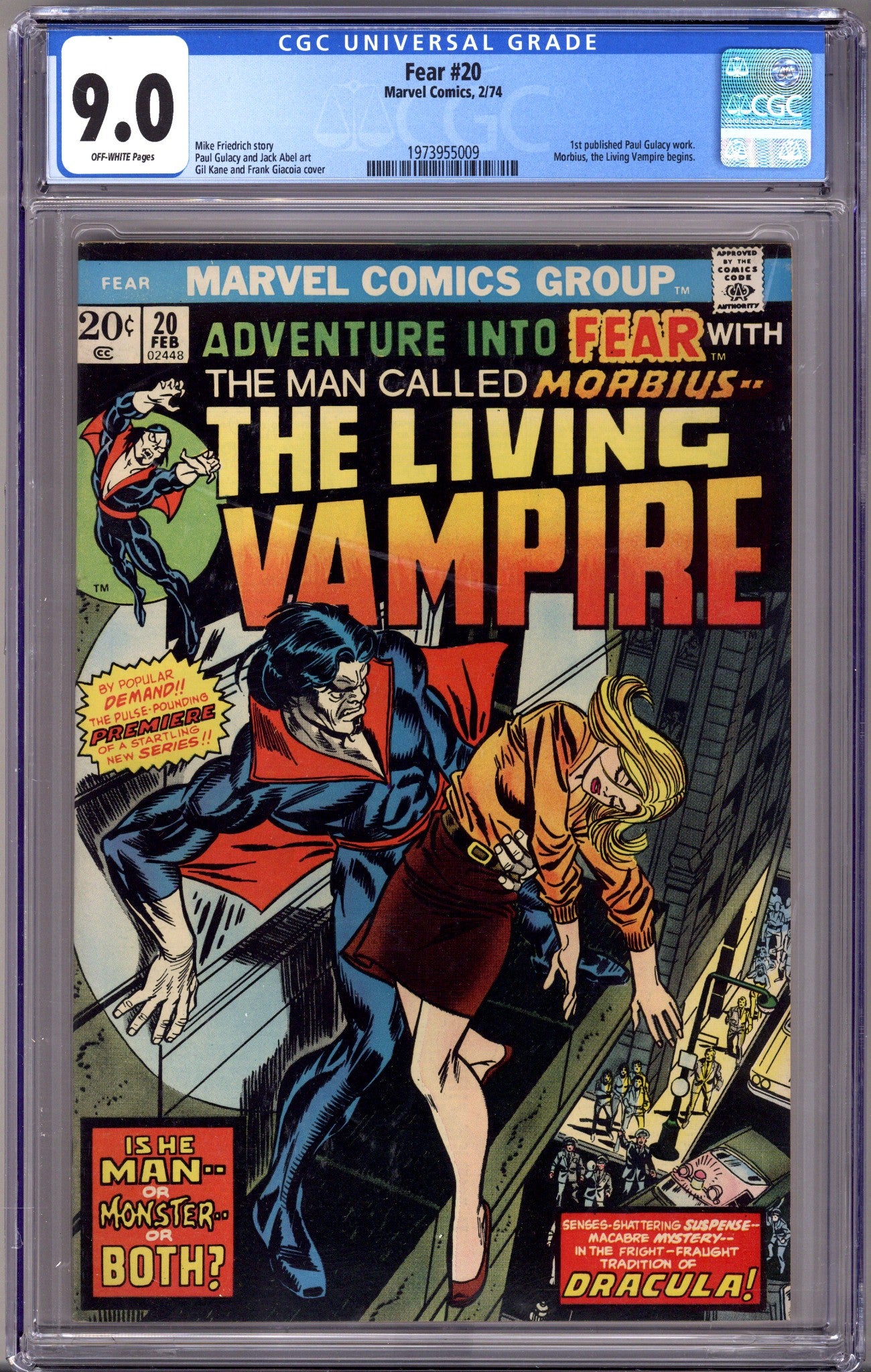 Fear   20 CGC 9.0 (VF/NM)   (1974)        