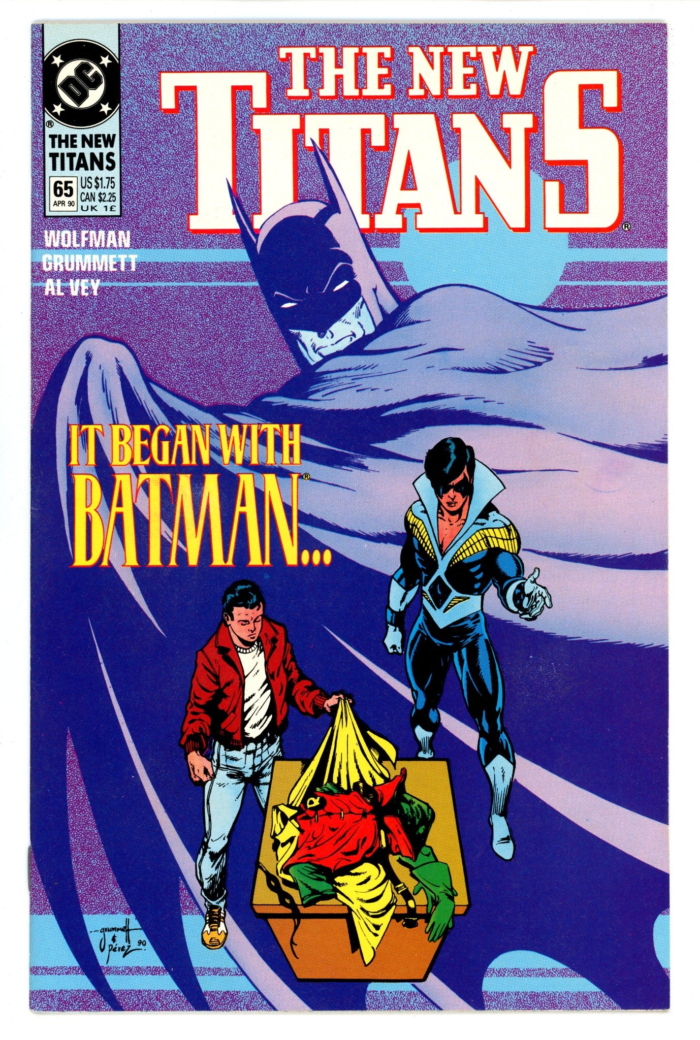 The New Titans 65 High Grade (1990) 