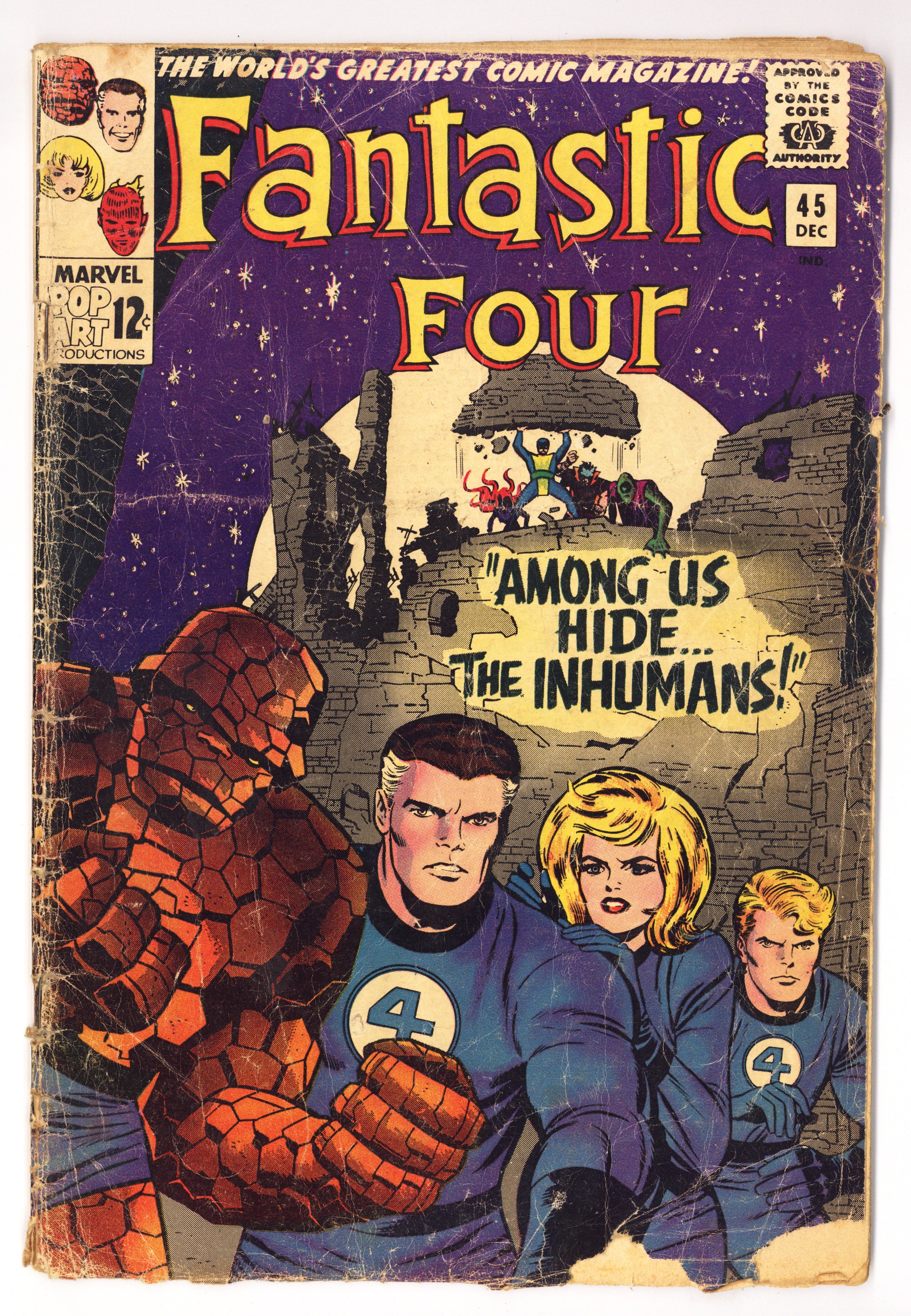 Fantastic Four Vol 1 45  GD+ (2.5)   (1965)        