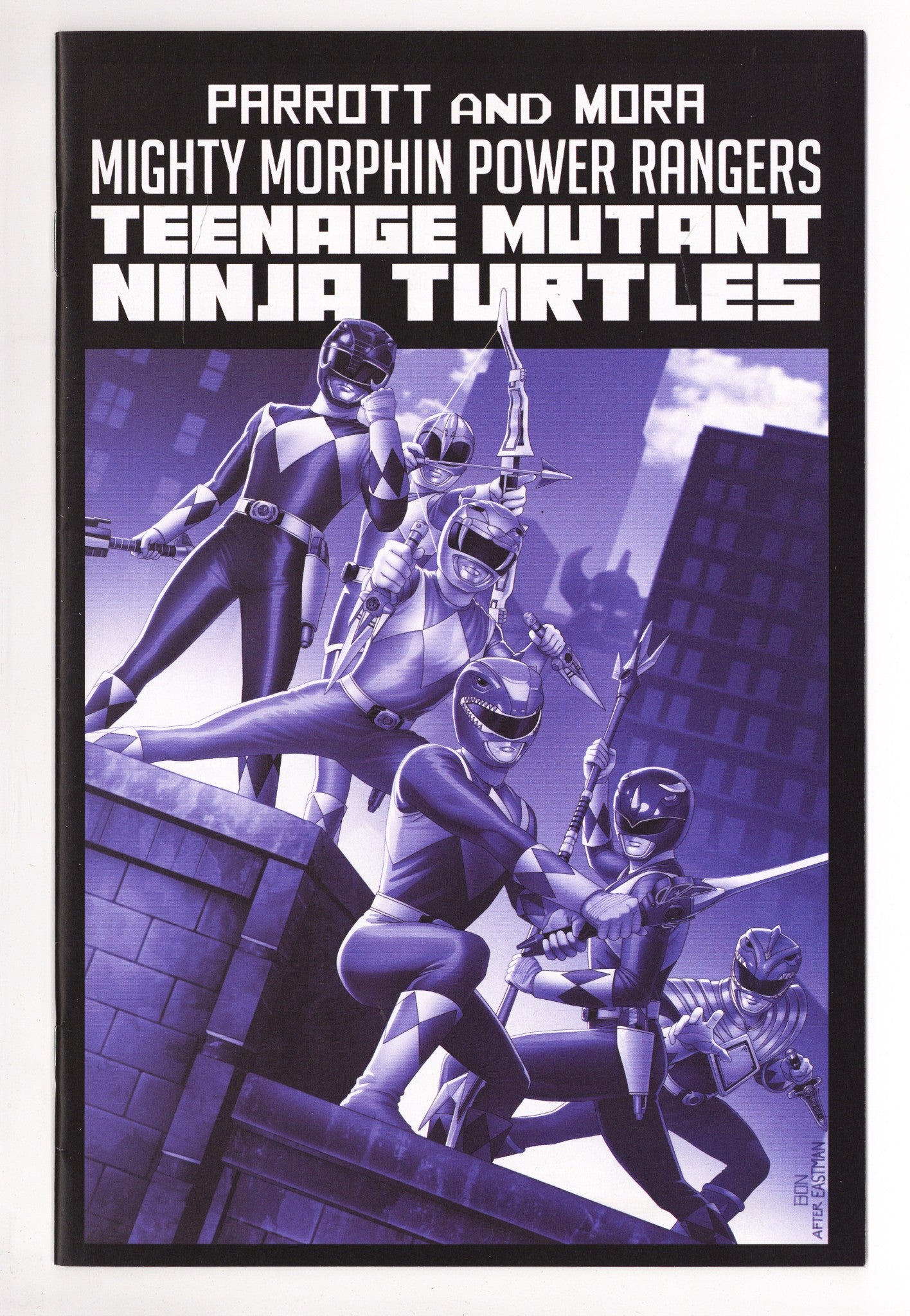 Mighty Morphin Power Rangers / Teenage Mutant Ninja Turtles II 1 High Grade (2023) Bernardo Variant 