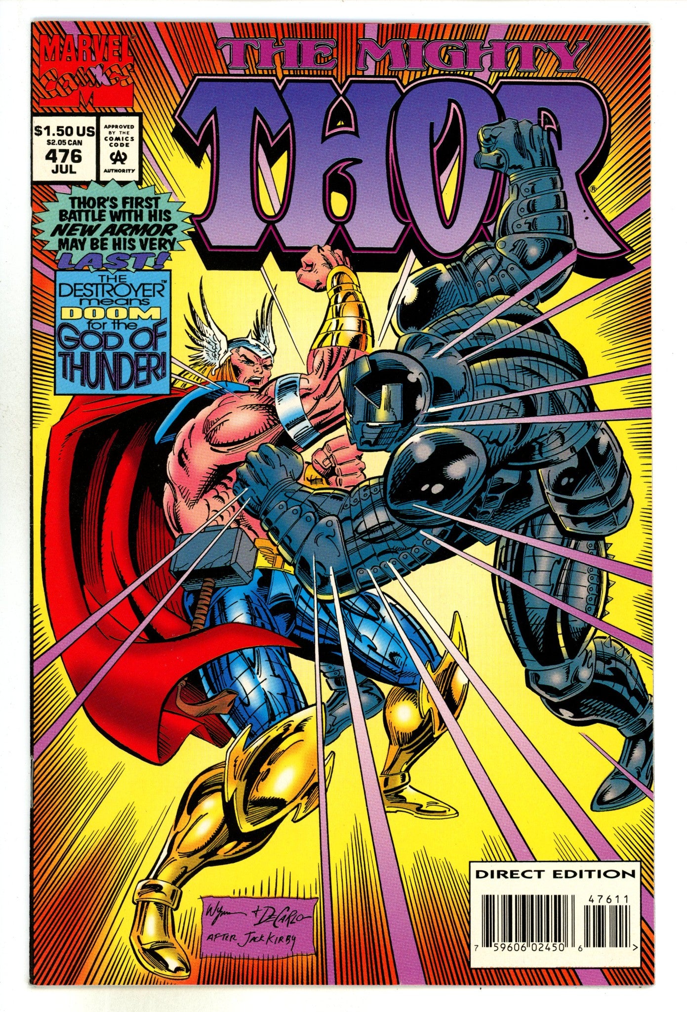 Thor Vol 1 476 High Grade (1994) 