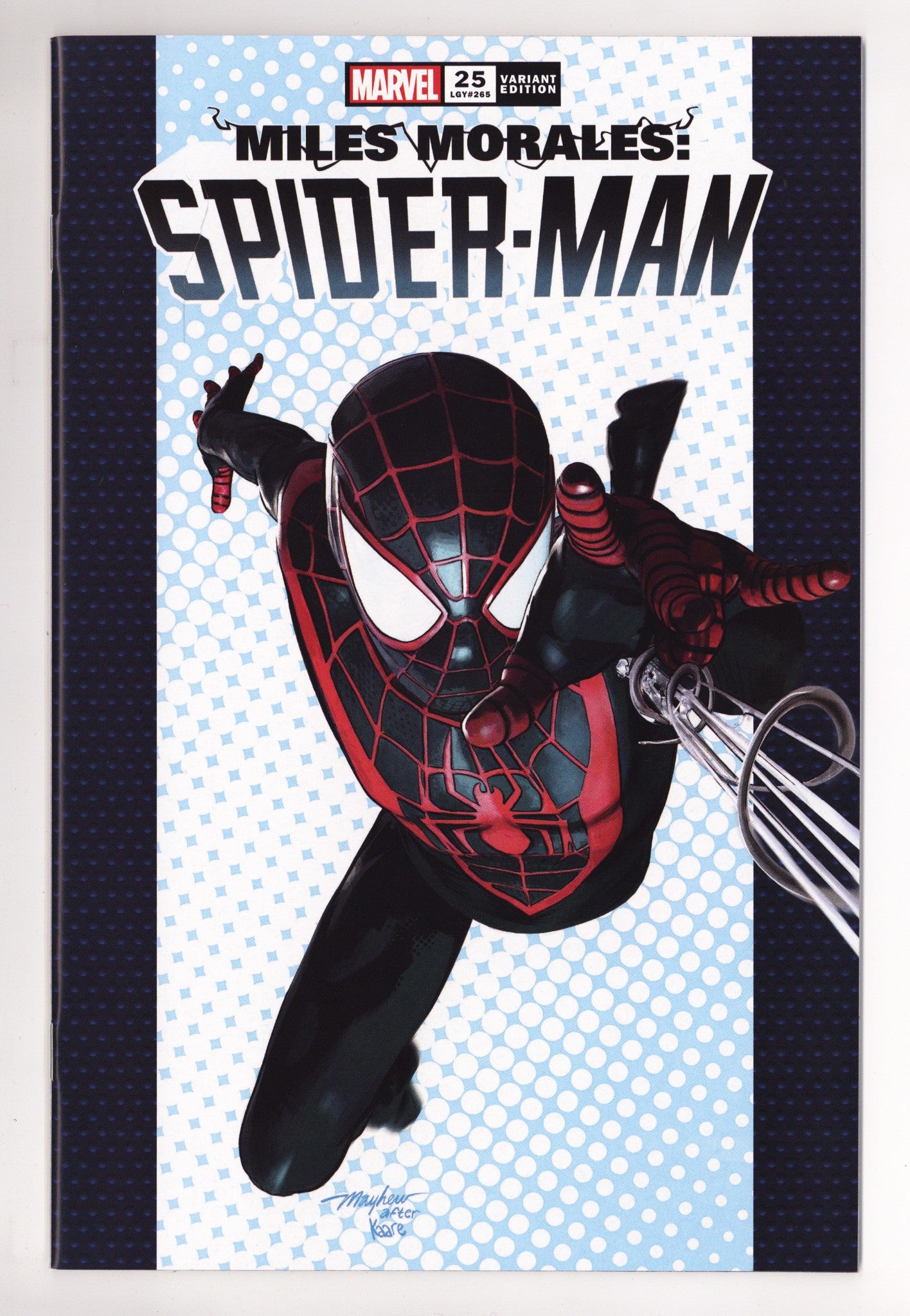 Miles Morales: Spider-Man Vol 1 25 (265)  NM (9.4)   (2021) Mayhew Homage   Exclusive Variant  