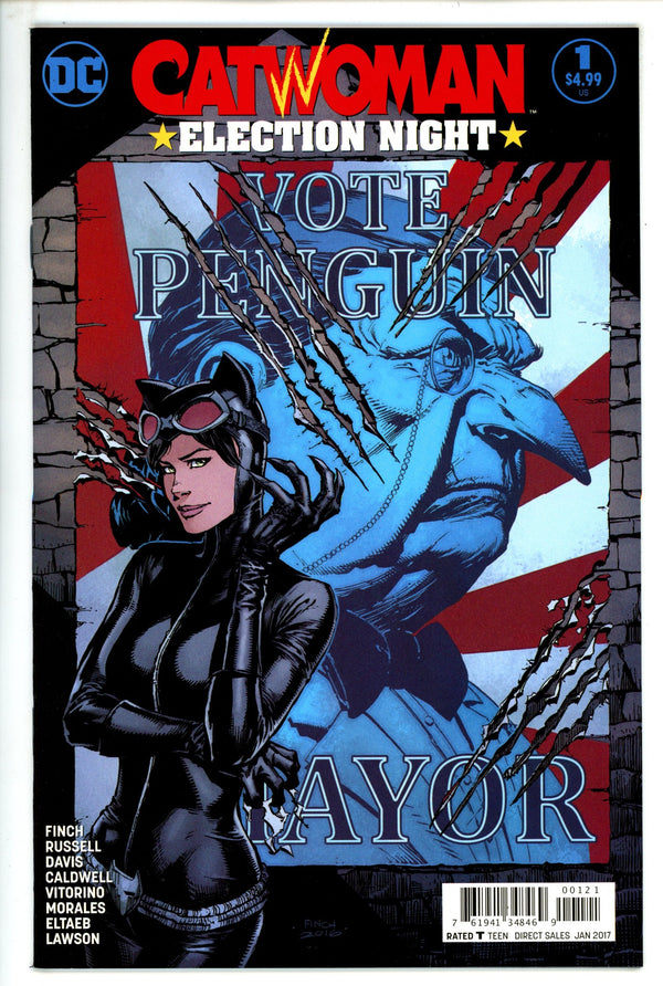 Catwoman Election Night 1 High Grade (2017) Finch Variant