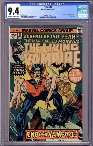 Fear   31 CGC 9.4 (NM)   (1975)