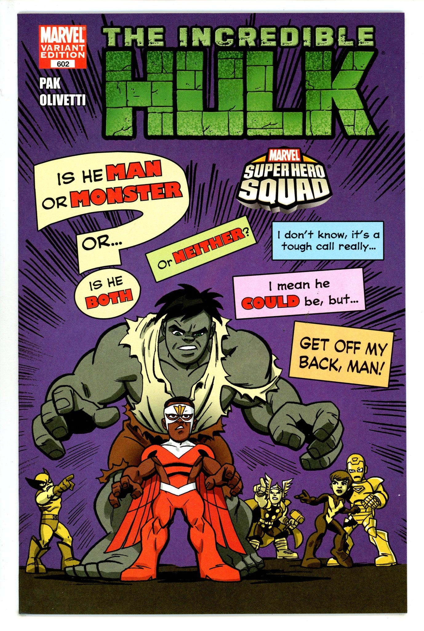 Incredible Hulk Vol 2 602 Super Hero Squad Variant (2009)