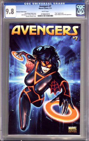Avengers Vol 4 7 CGC 9.8 (NM/M) (2011) Peterson Tron Variant