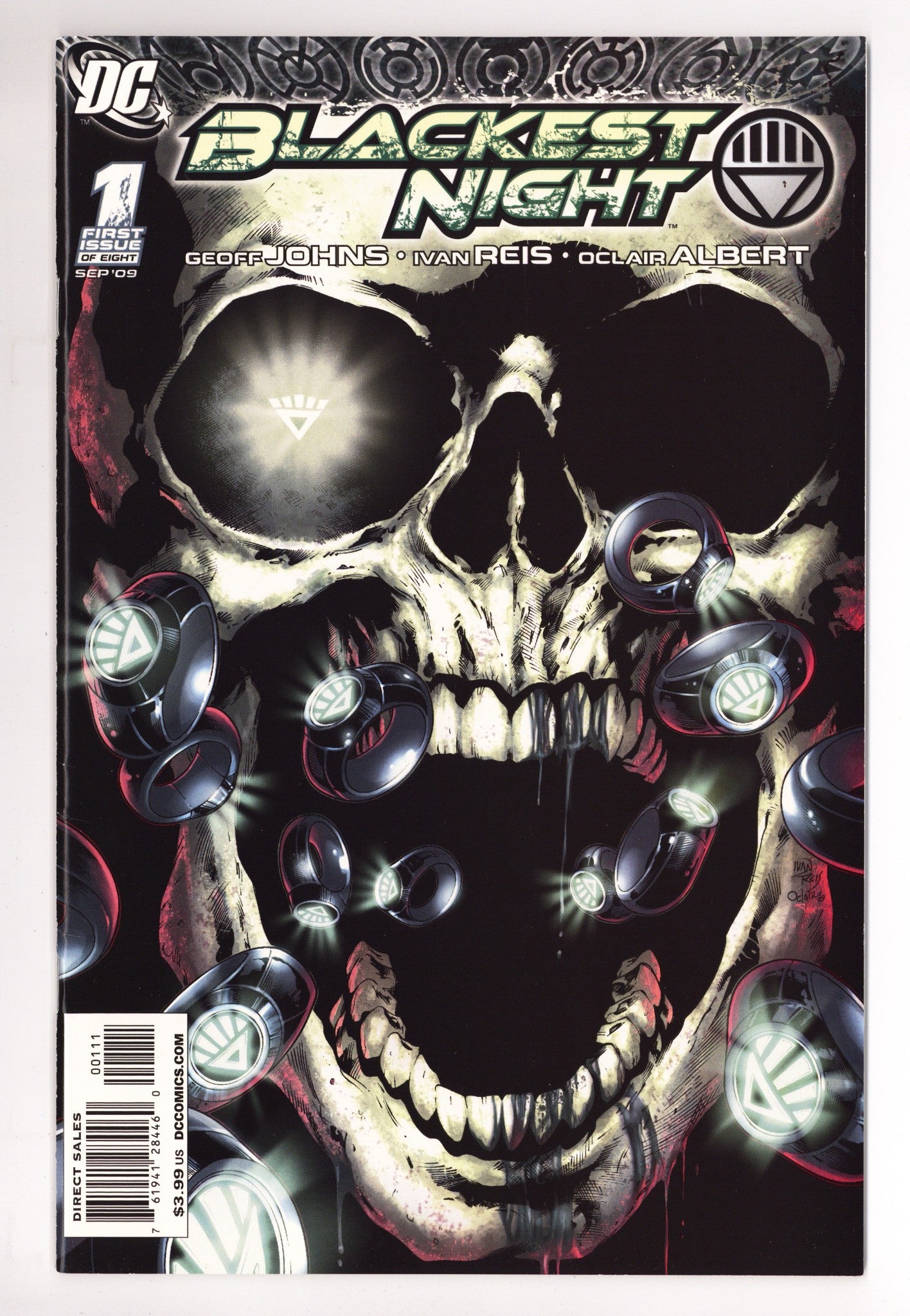 Blackest Night 1 Mid Grade (2009) 