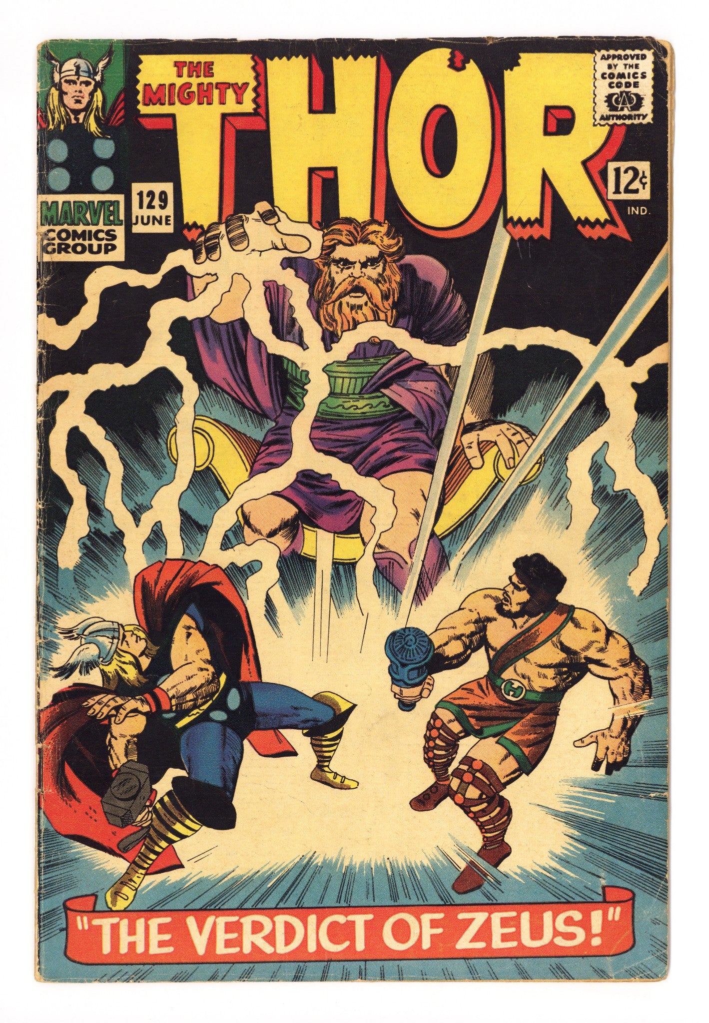 Thor Vol 1 129 VG (4.0) (1966) 