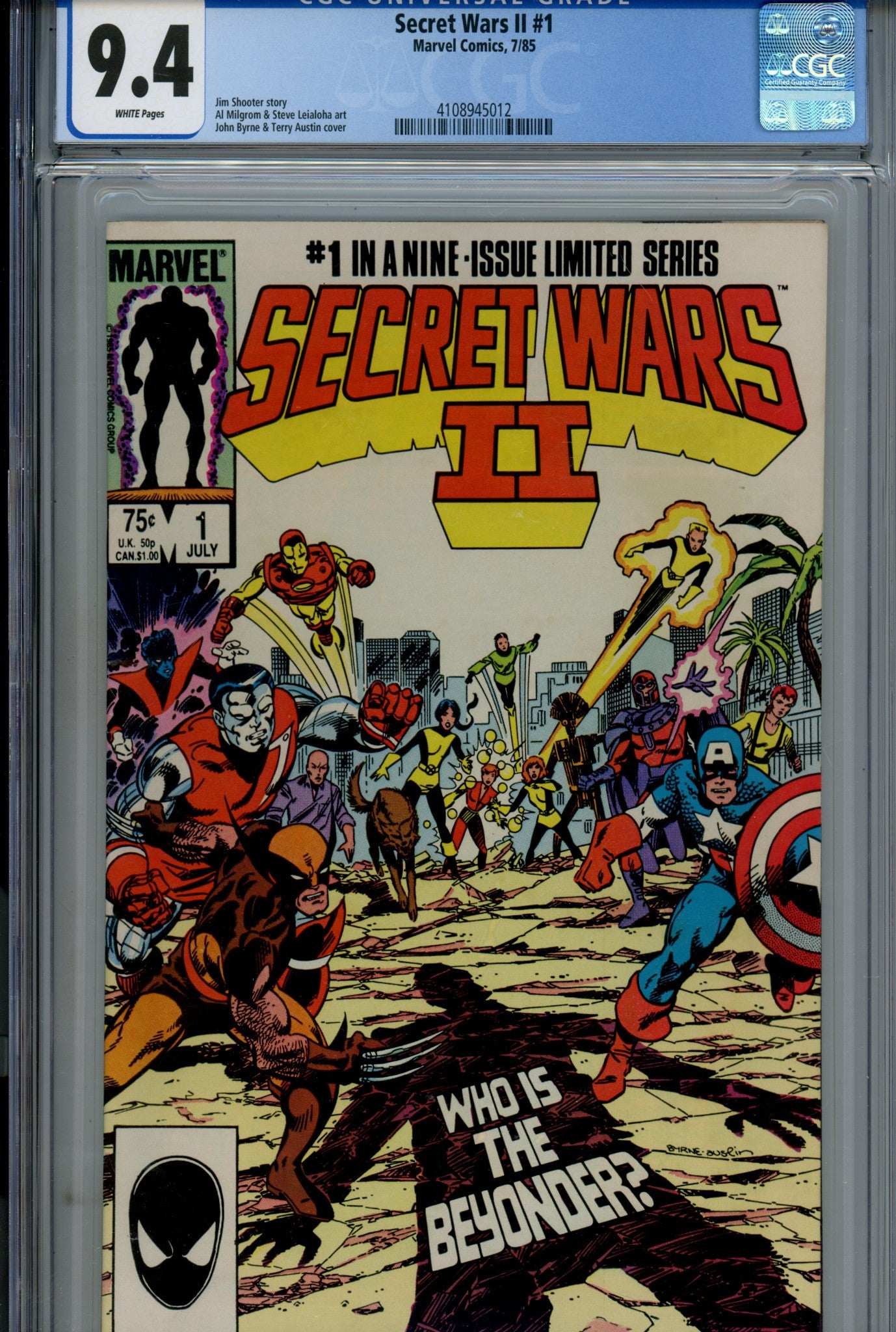 Secret Wars II 1 CGC 9.4 (NM) (1985) 