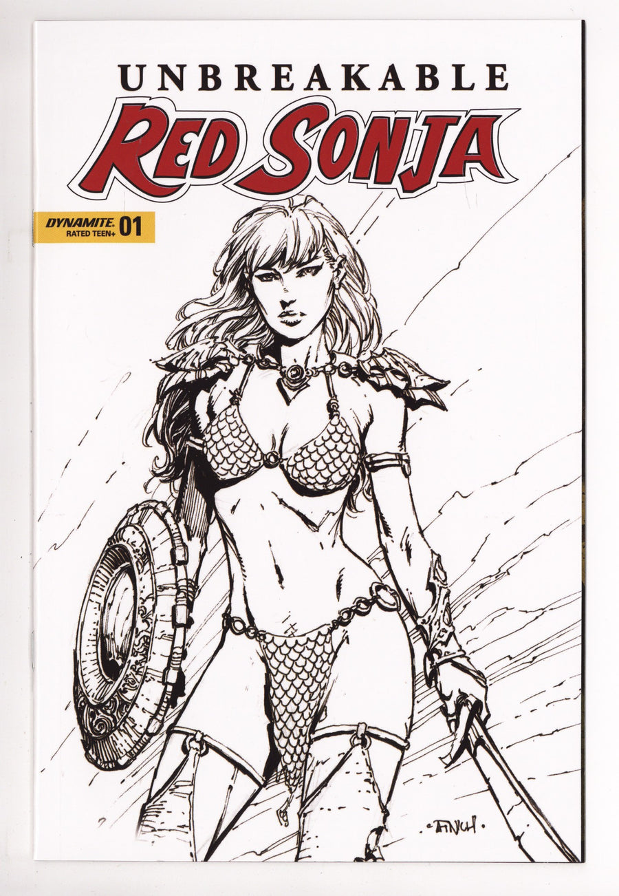 Unbreakable Red Sonja   1  High Grade   (2022) Finch Virgin   Variant  