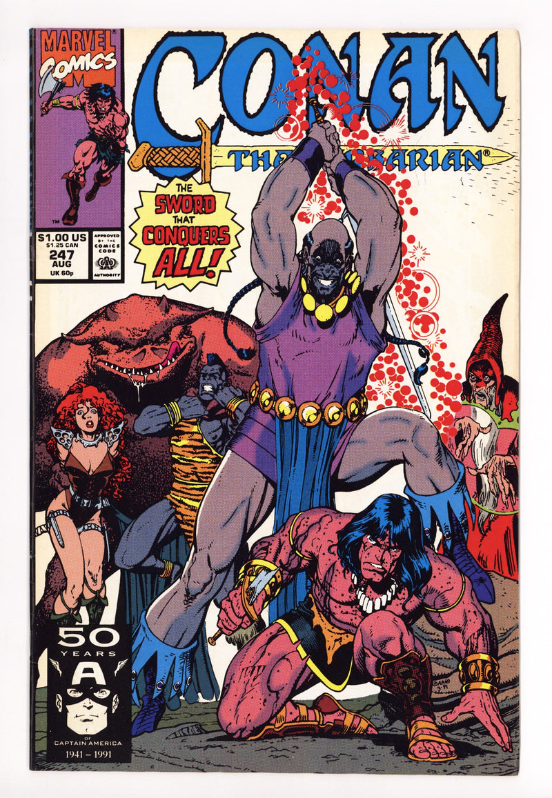 Conan the Barbarian Vol 1 247 Mid Grade (1991) 