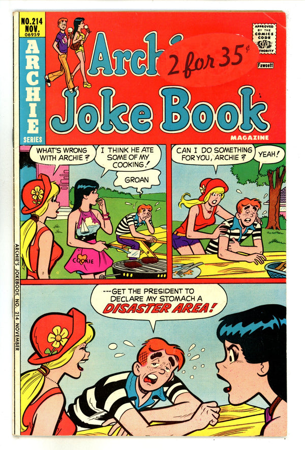Archie's Joke Book Magazine 214 Low Grade (1975)
