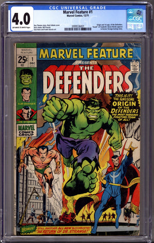 Marvel Feature Vol 1 1 CGC 4.0 (VG) (1971)