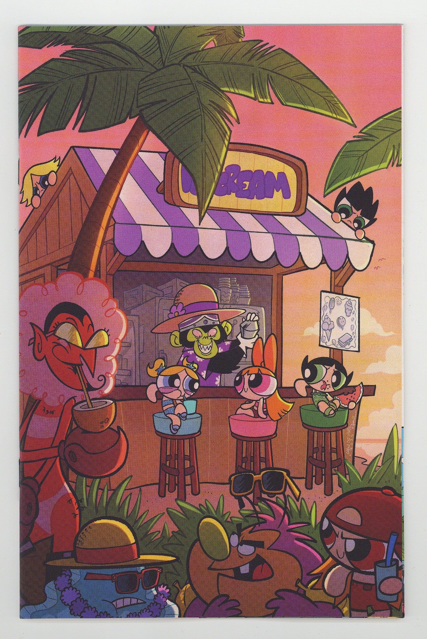 Powerpuff Girls Supervillain Summer Spectacular 1 Lauro Virgin Incentive NM (2025)