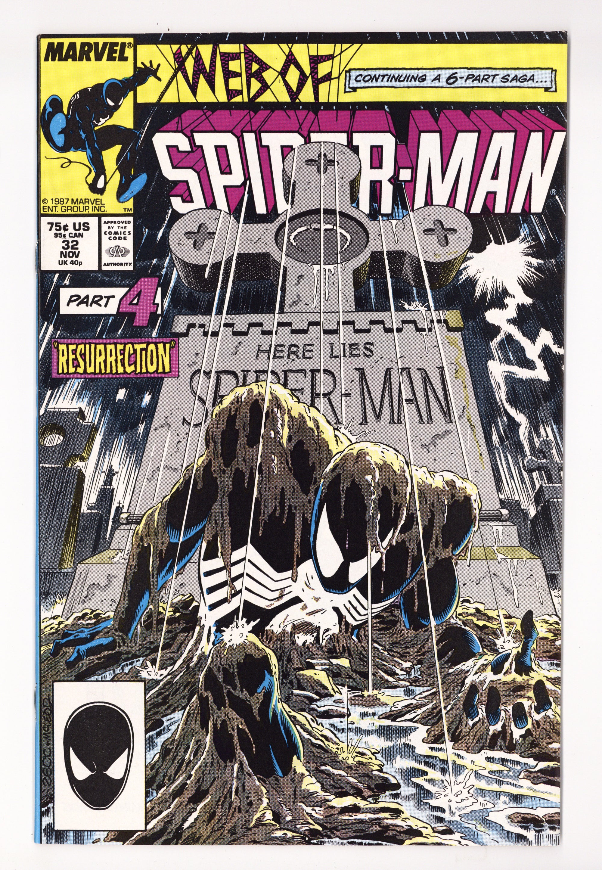 Web of Spider-Man Vol 1 32  VF/NM (9.0)   (1987)        