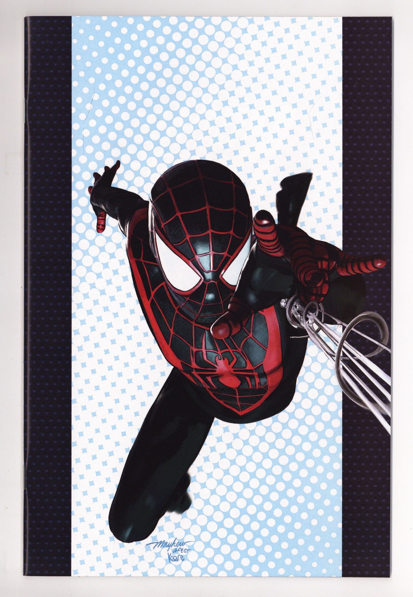 Miles Morales: Spider-Man Vol 1 25 (265)  NM- (9.2)   (2021) Mayhew Virgin Homage Exclusive Variant  
