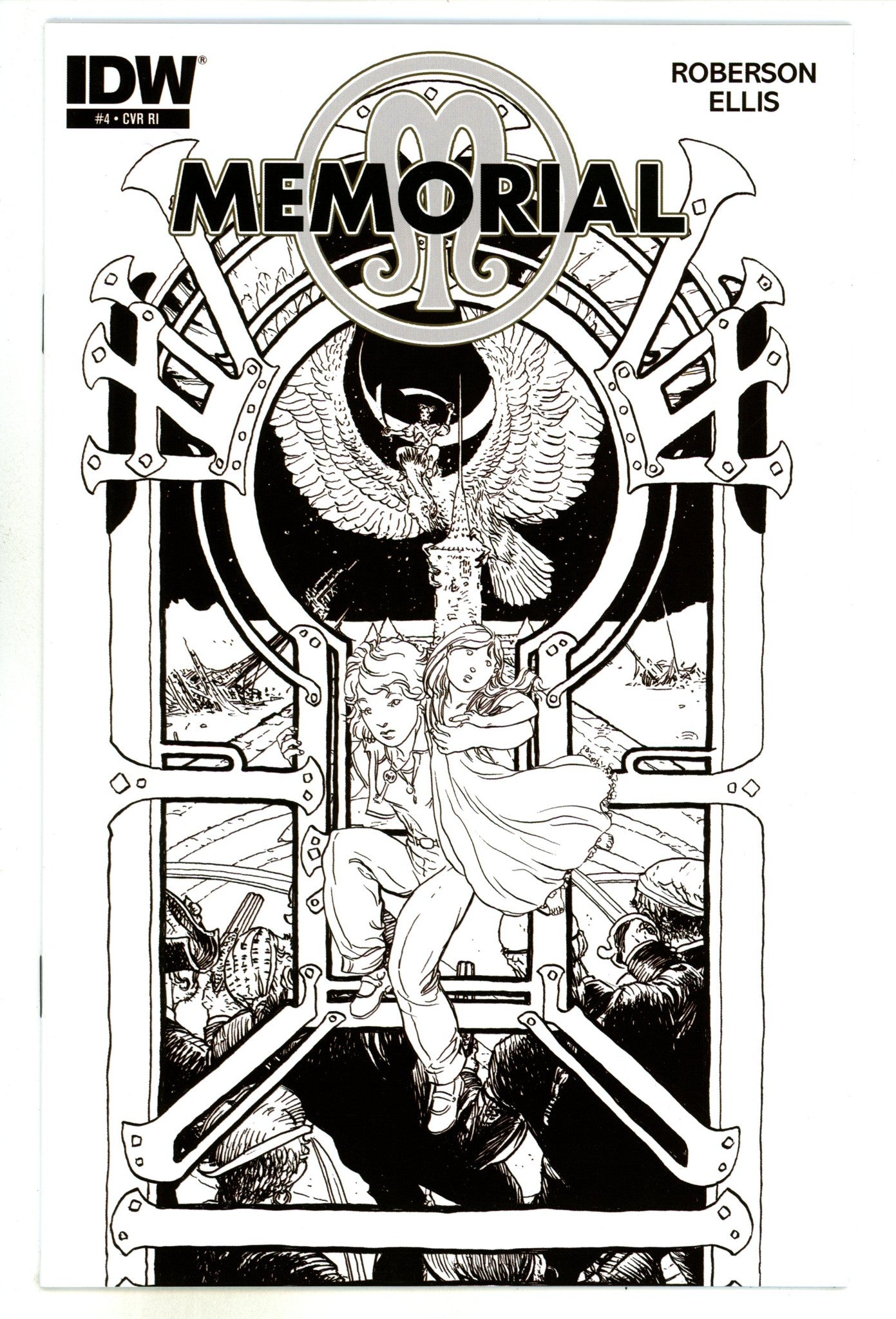 Memorial 4 High Grade (2012) Kaluta B&W Incentive Variant 