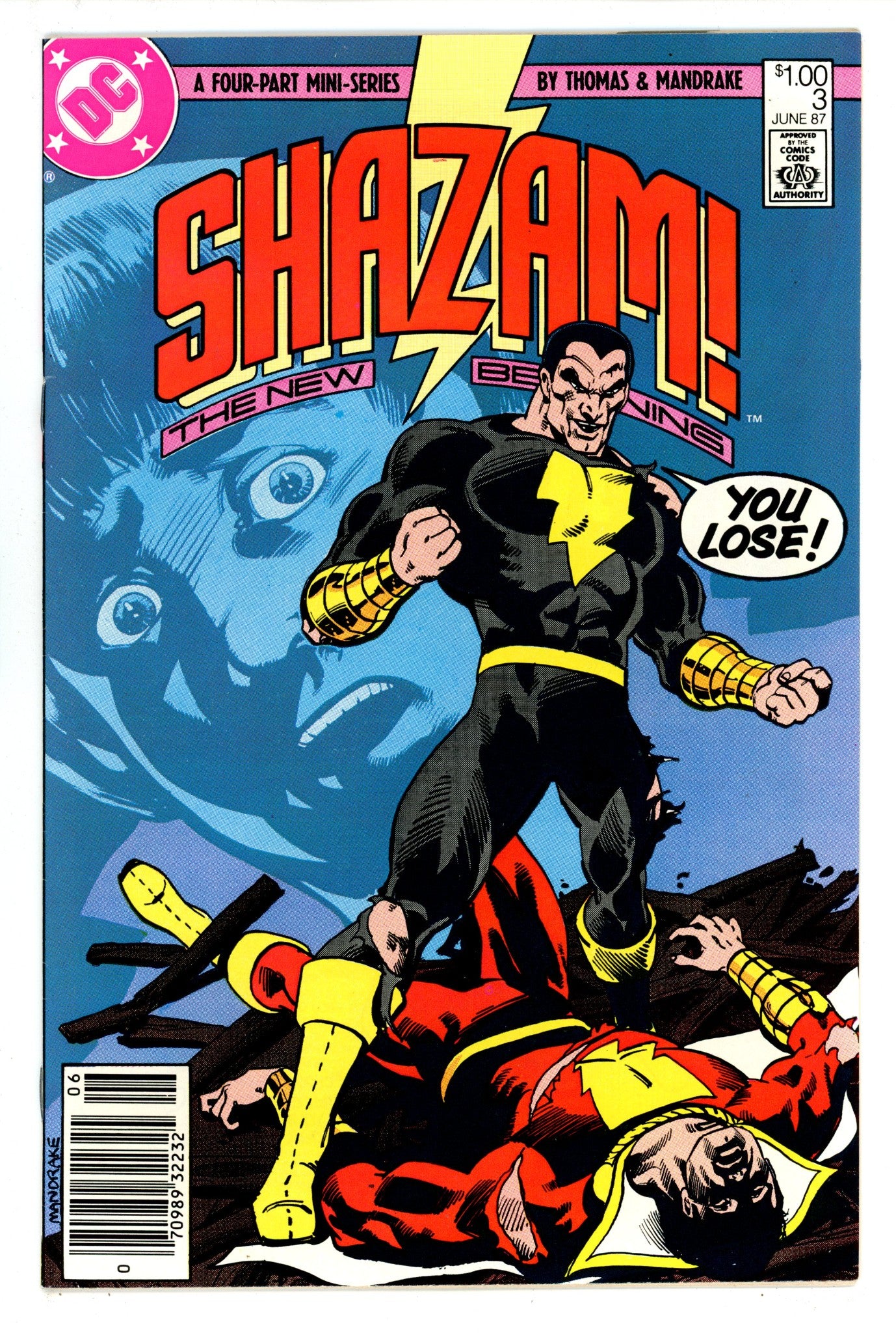 Shazam: The New Beginning 3 VF+ (8.5) (1987) Canadian Price Variant 