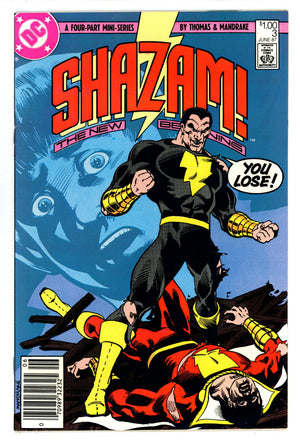 Shazam: The New Beginning 3 VF+ (8.5) (1987) Canadian Price Variant