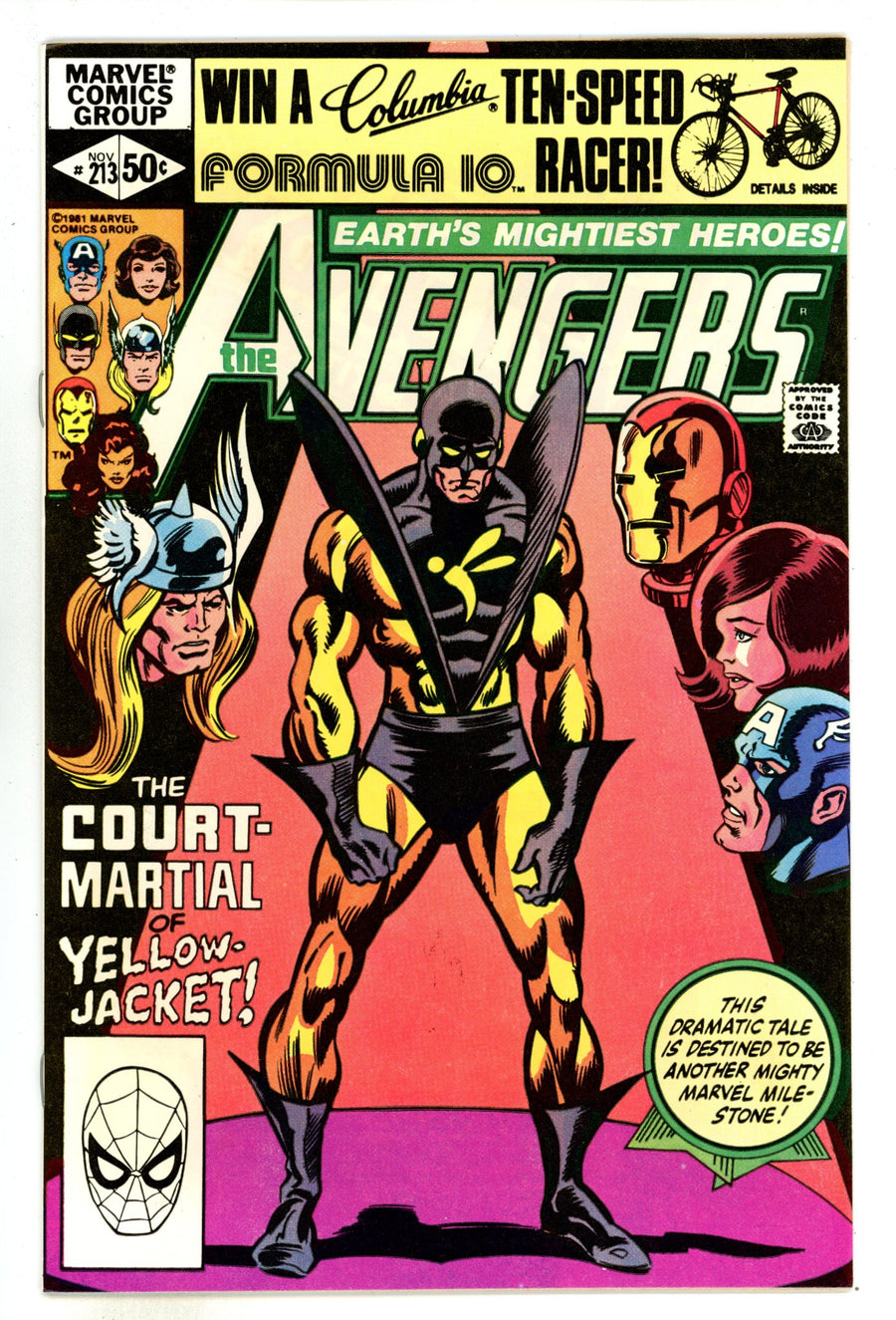 The Avengers Vol 1 213  High Grade   (1981)        