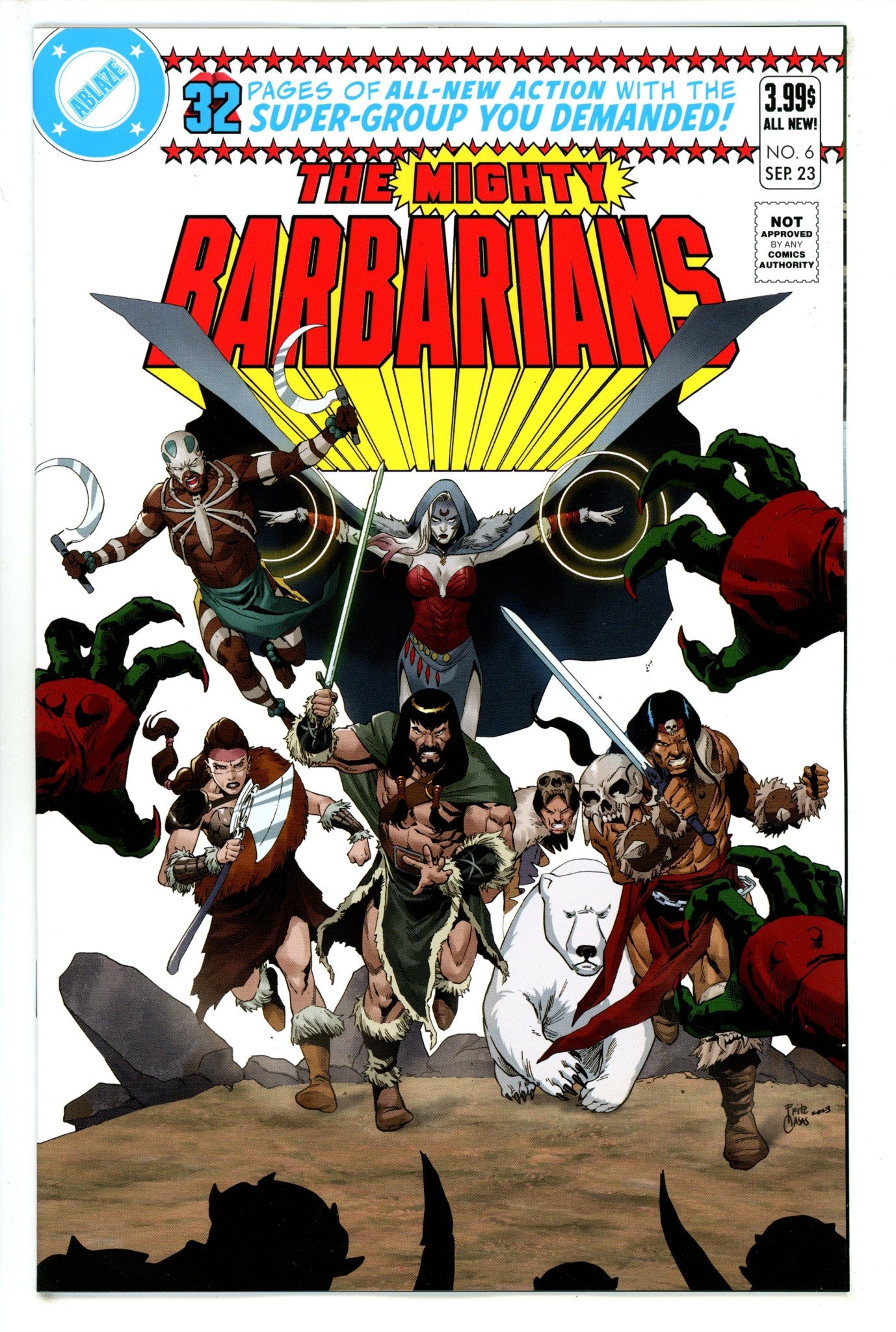 Mighty Barbarians 6 Casas Homage Variant (2023)