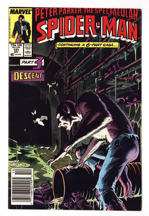 The Spectacular Spider-Man Vol 1 131  VF (8.0)   (1987)     Newsstand