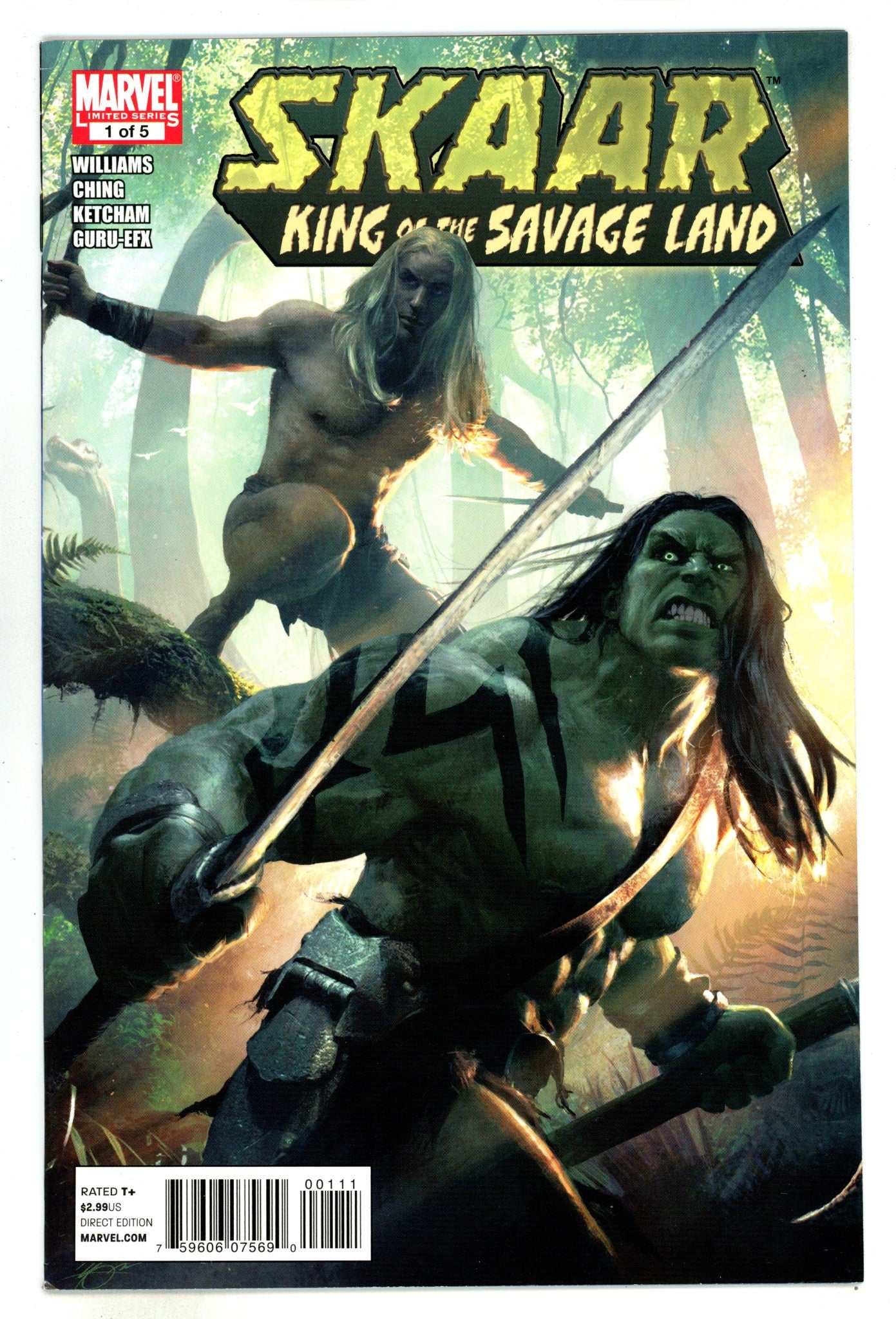 Skaar: King of the Savage Land 1 Mid Grade (2011) 