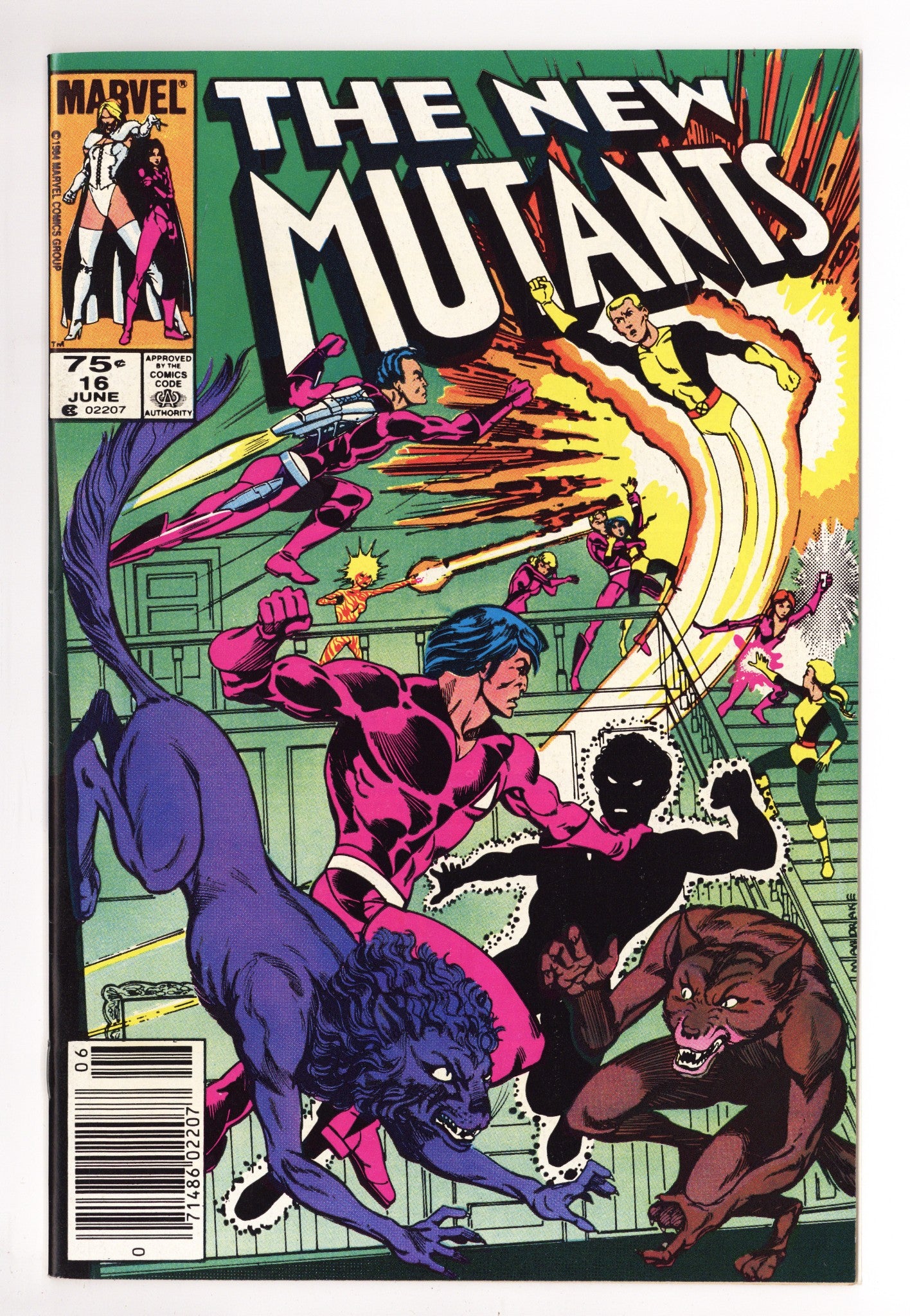 The New Mutants Vol 1 16 VF/NM (9.0) (1984) Canadian Price Variant 