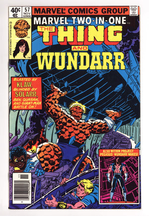 Marvel Two-in-One Vol 1 57 High Grade (1979) Newsstand