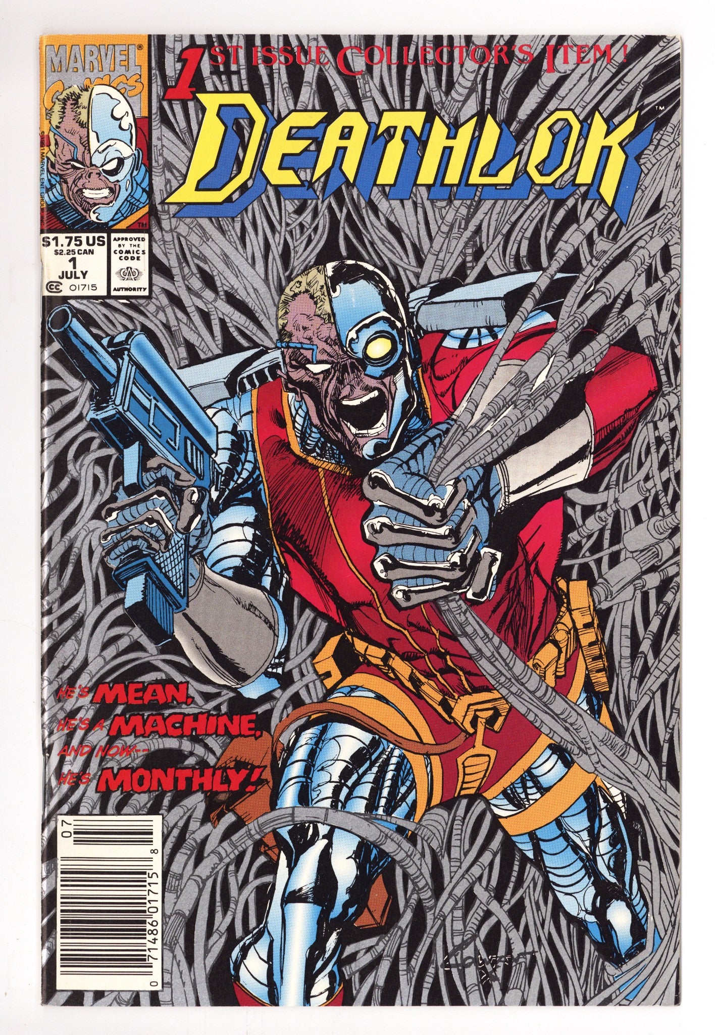 Deathlok Vol 2 1 High Grade (1991) Newsstand 