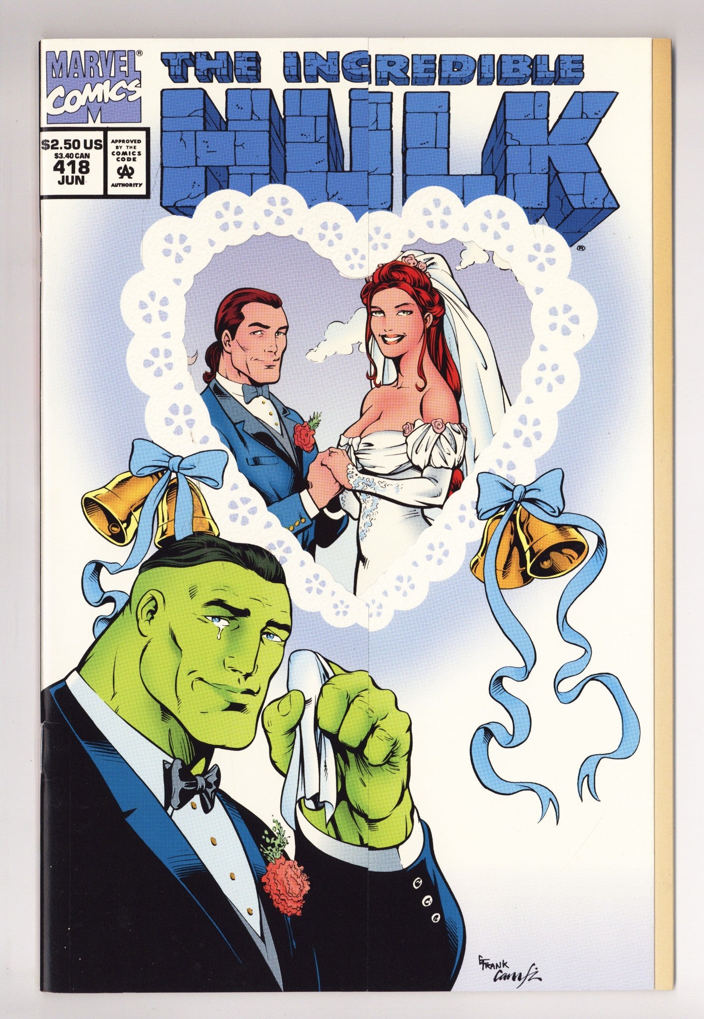 The Incredible Hulk Vol 1 418 High Grade (1994) Invitation Variant 