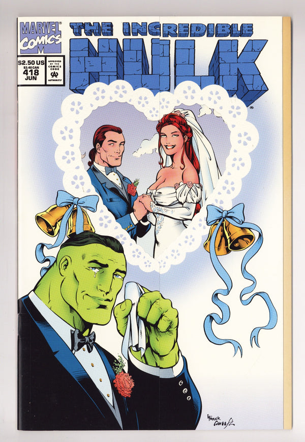 The Incredible Hulk Vol 1 418 High Grade (1994) Invitation Variant
