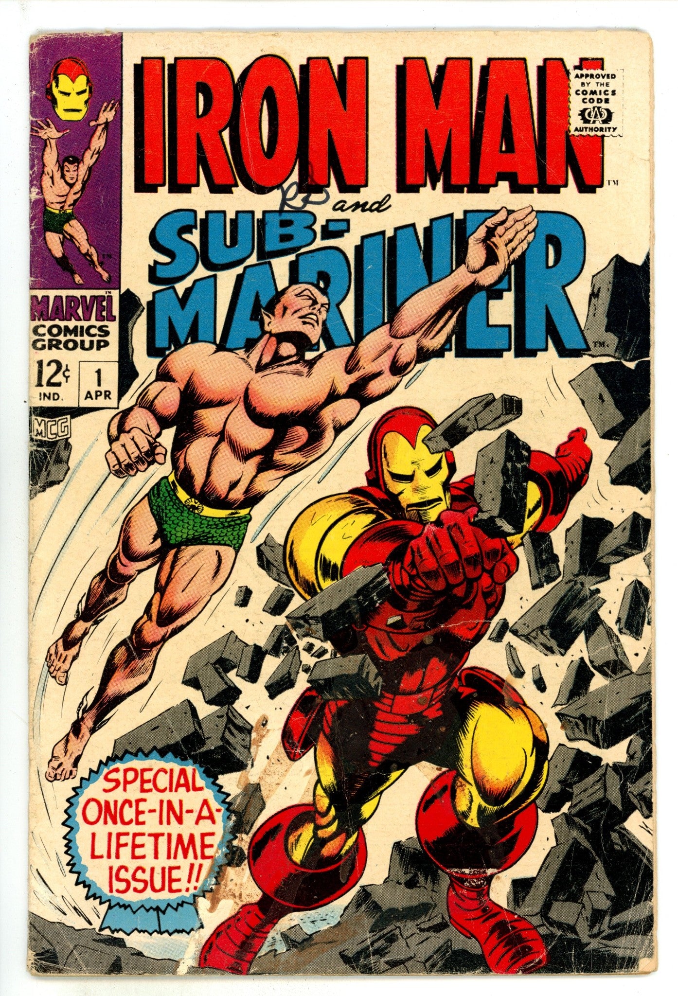 Iron Man & Sub-Mariner 1 GD+ (2.5) (1968) 