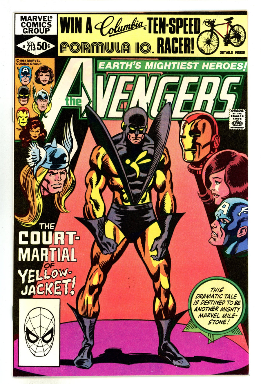 The Avengers Vol 1 213  NM- (9.2)   (1981)        