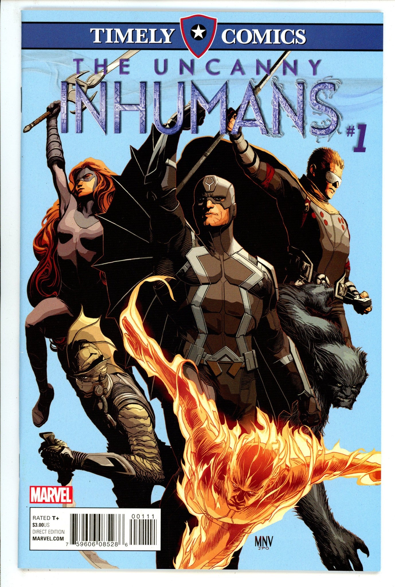 Timely Comics Uncanny Inhumans 1 High Grade (2016) 