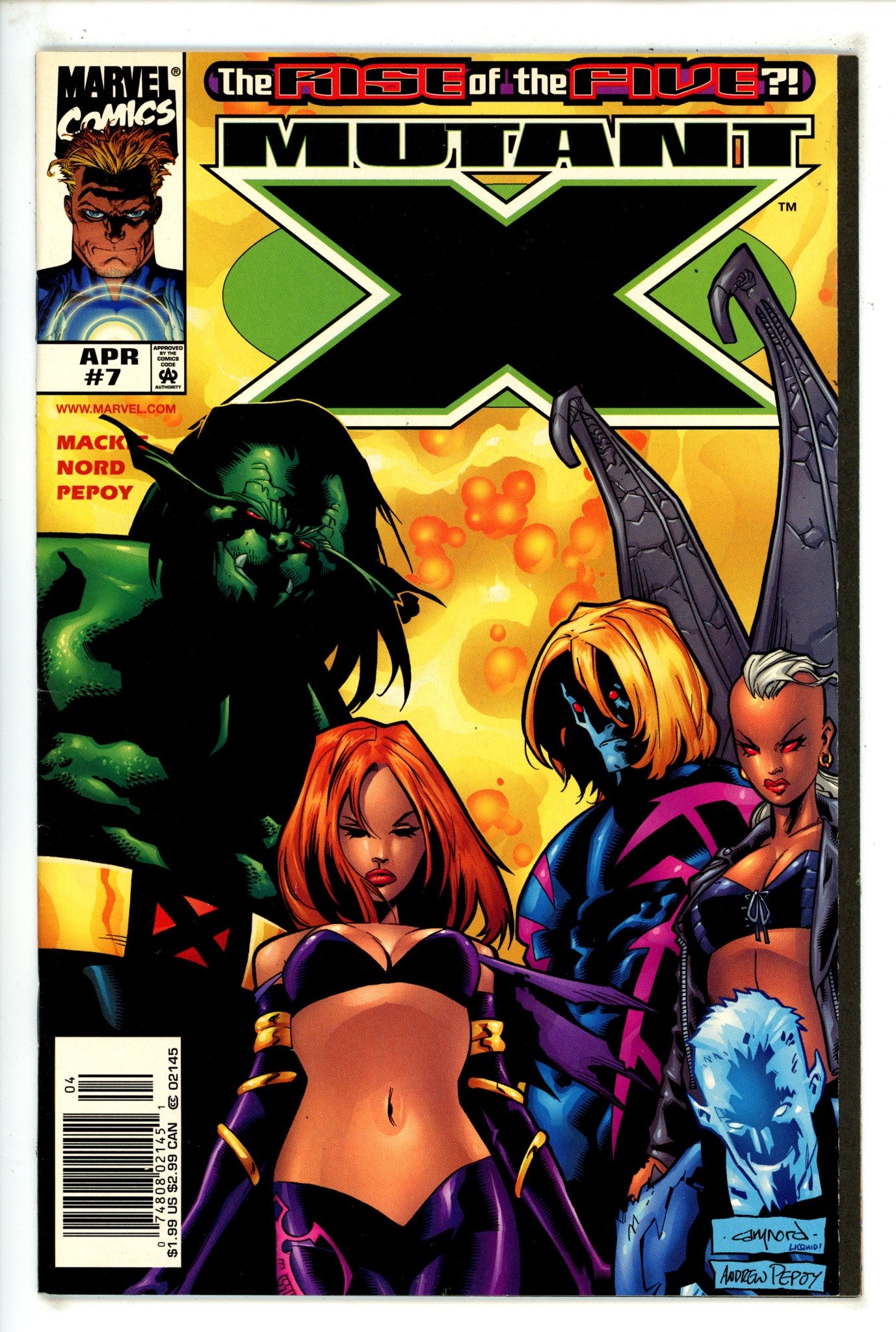 Mutant X 7 Newsstand (1999)