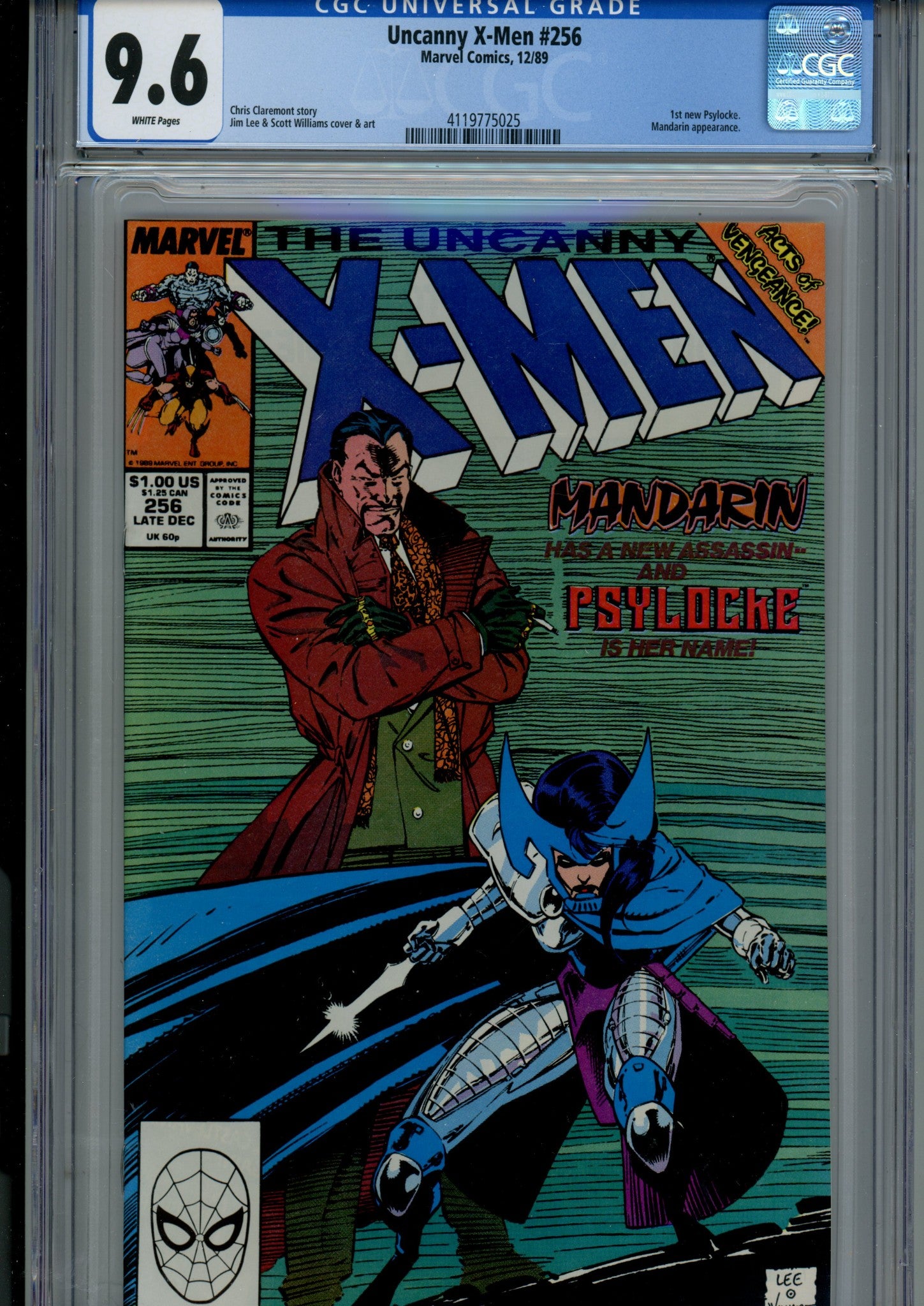 The Uncanny X-Men Vol 1 256 CGC 9.6 (NM+) (1989) 