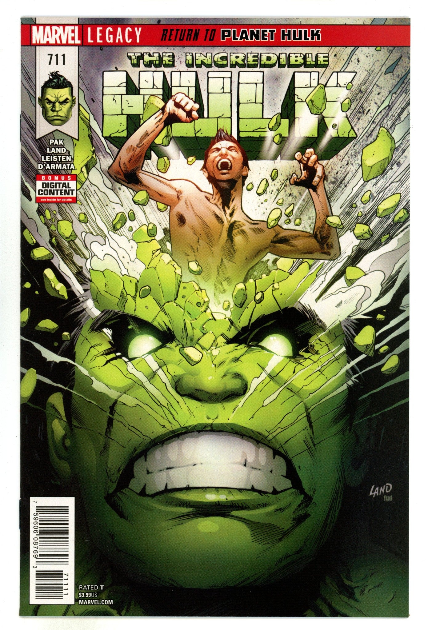Incredible Hulk Vol 3 711 High Grade (2018) 