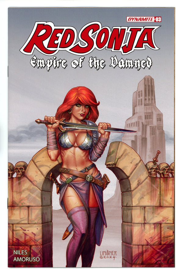 Red Sonja Empire Damned 3 Linsner Variant (2024)