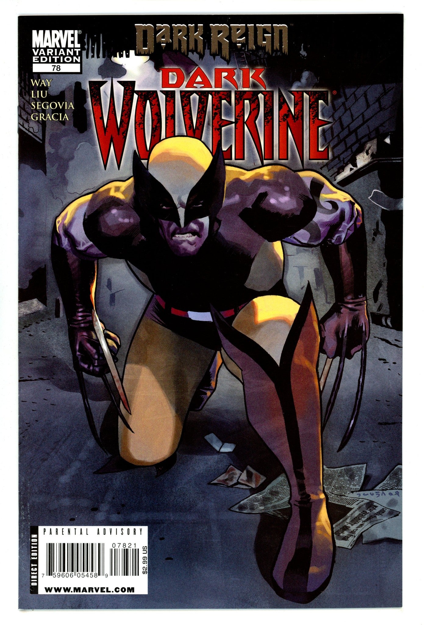Dark Wolverine 78 High Grade (2009) Acuna Variant 